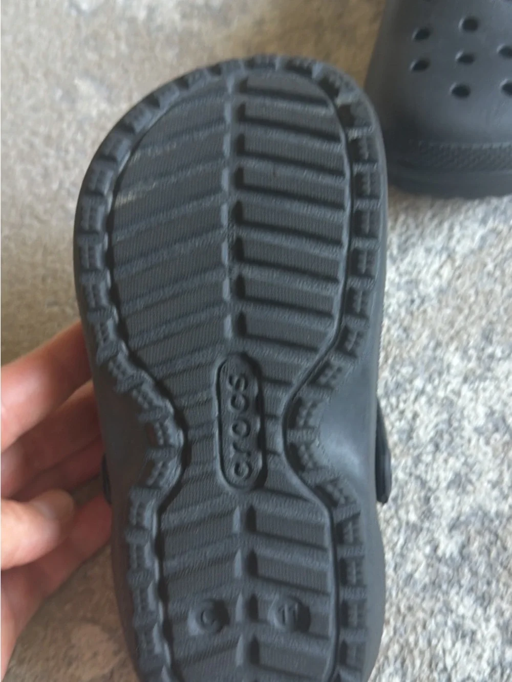 CROCS Kids Black Classic Clog — Lightweight Slip-On Sandal